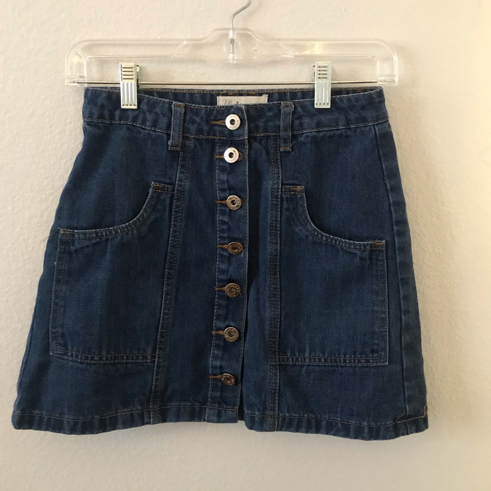Dark Blue Jean Skirt
